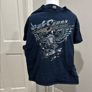 Bob Seger 2011 N.A. Tour Black Short Sleeve Tee with Bold Eagle Graphic